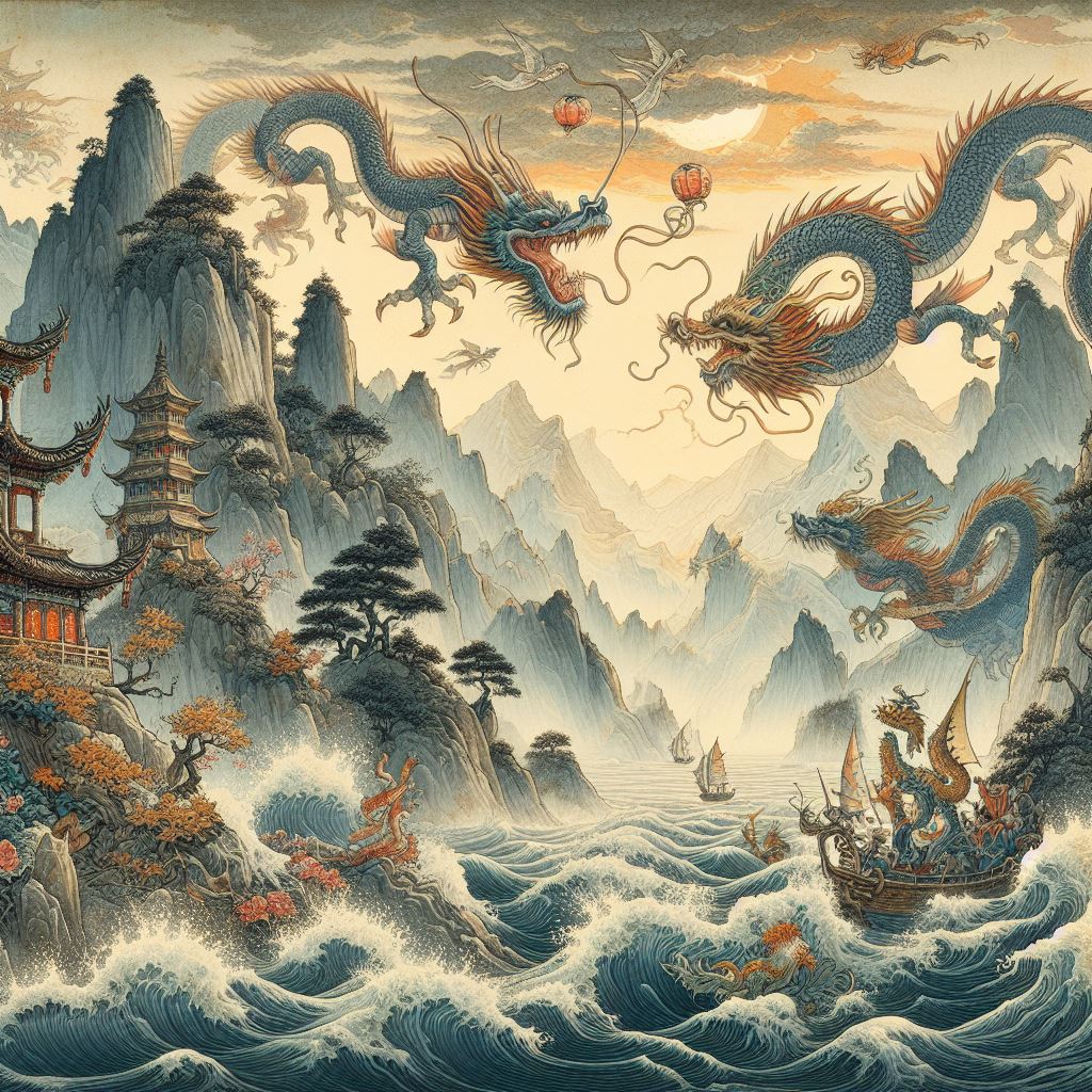 舒卷江山图画，应答龙鱼悲啸，不暇顾诗愁。 Poster