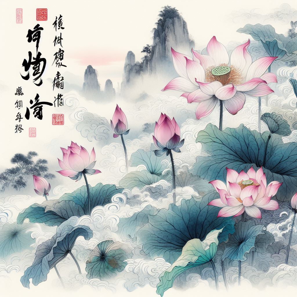 露清枕簟藕花香，恨悠扬。 Poster