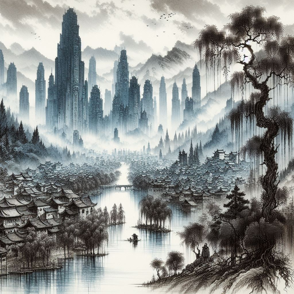 一上高城万里愁，蒹葭杨柳似汀洲。 Poster
